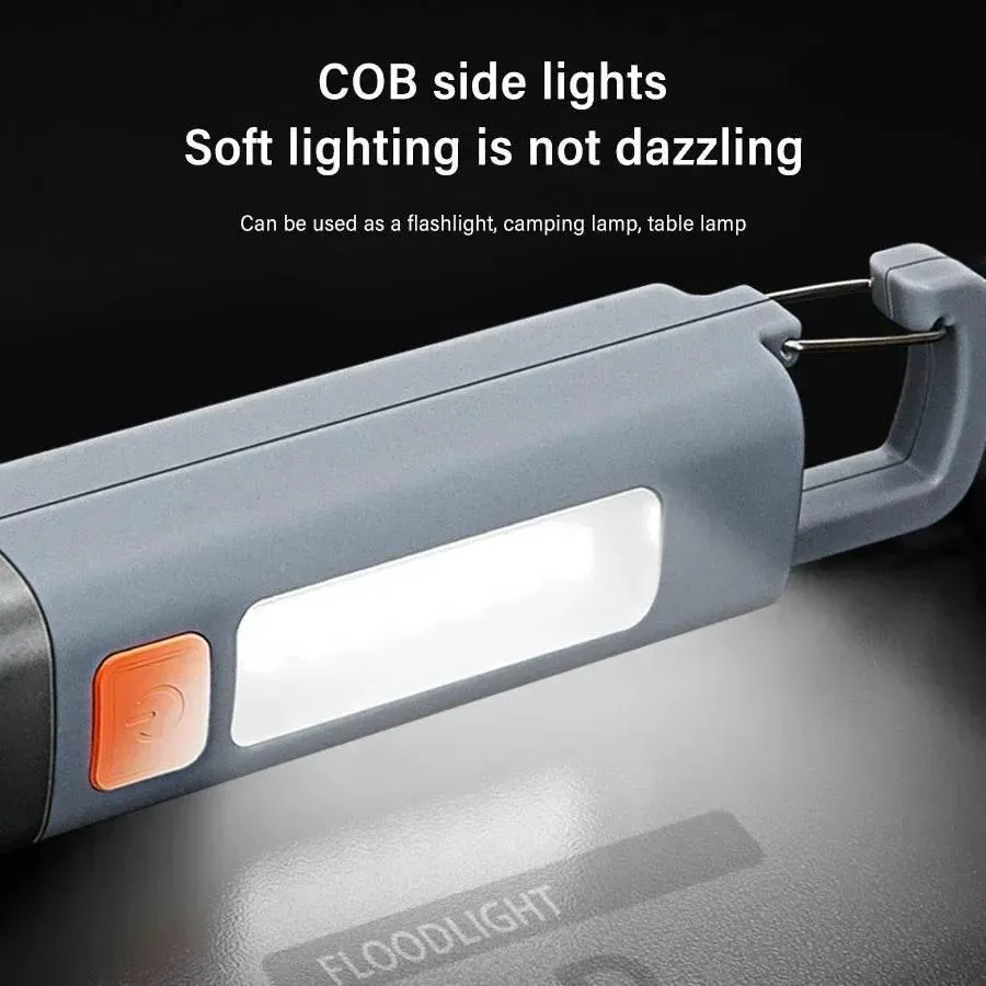 Rechargeable Long-Range Flashlight - Ultra-Bright Waterproof  Versatile