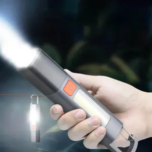 Rechargeable Long-Range Flashlight - Ultra-Bright Waterproof  Versatile