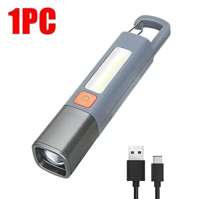 Rechargeable Long-Range Flashlight - Ultra-Bright Waterproof  Versatile