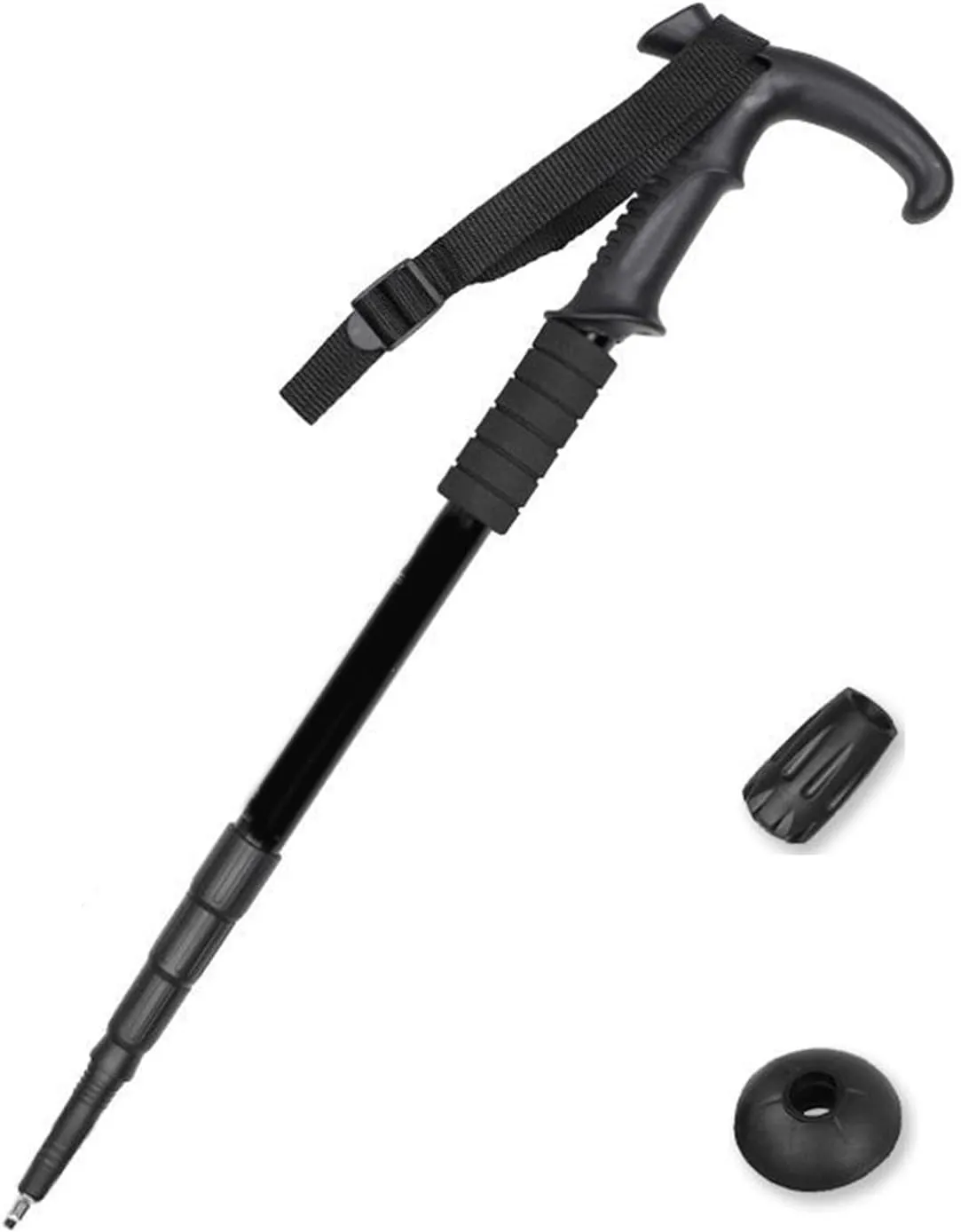 Regulable Aluminum Hiking Stick Portables Ergonomic Bents Handle Trekking Poles for Hiking and Outdoor Mountaineering Poles