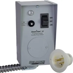 Reliance Controls TF201W Easy/Tran Transfer Switch, 2500 Watts