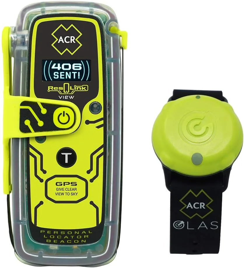 RESQLINK View & OLAS TAG Bundle Kit, Personal Locator Beacon, Bluetooth Man Overboard Alert, Boating Safety, Emergency Protection, Waterproof, GPS Tracking, Boating Emergency, Rescue Signal