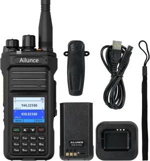 Retevis Ailunce HA1UV Ham Radio,Dual Band Handheld Radio,IP67 Waterproof Rugged Durable Two Way Radio,NOAA Weather Alert,One Key Alarm,2800mAh USB-C,Hurricanes Emergency Long Range Walkie Talkies