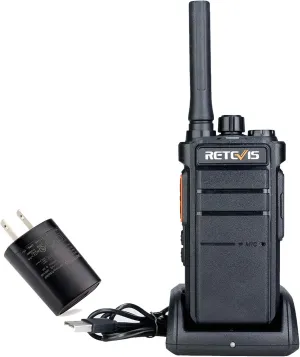 Retevis RB26 GMRS Handheld Radio, Rechargeable Walkie Talkies for Adults, 2 Way Radio Long Range, Flashlight, 2000mAh, Type-C, Emergency Preparedness Radio for Camping Outdoor(1 Pack)