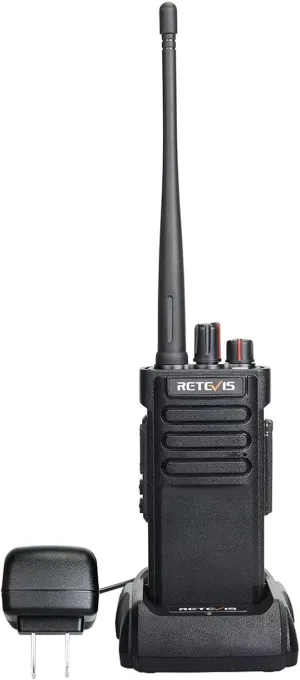 Retevis RT29U Heavy Duty 2 Way Radio,Long Range Two Way Radio, Military Grade Waterproof Walkie Talkies,3200mAh,Emergency Alarm, Professional/Business Radio for Urban Hotel Emergency(Black, 1 Pack)