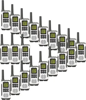 Retevis RT45 2 Way Radio Walkie Talkies Long Range, Dual Watch AA Battery VOX, Two Way Radio Rechargeable for Commercial Business Work Restaurant(20 Pack)