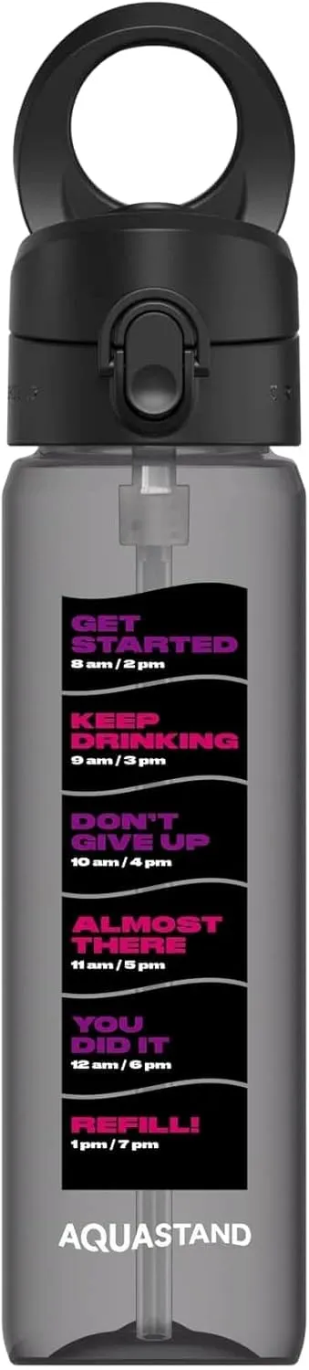 RhinoShield AquaStand Magnetic Bottle 27oz | Tritan Straw Bottle, MagSafe Handle, Adjustable Tripod, Leak Proof, Lightweight - I Can Drink This All Day