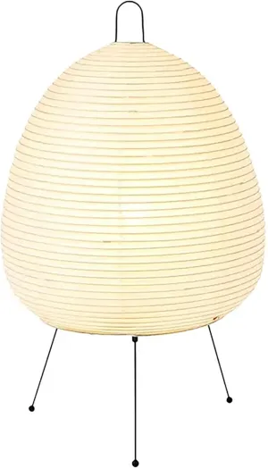 Rice Paper Lantern Light | Table Lamp, Japanese Akari 1A Style, Minimalist Noguchi Design - Perfect for Creating a Warm Cozy Atmosphere in Any Room