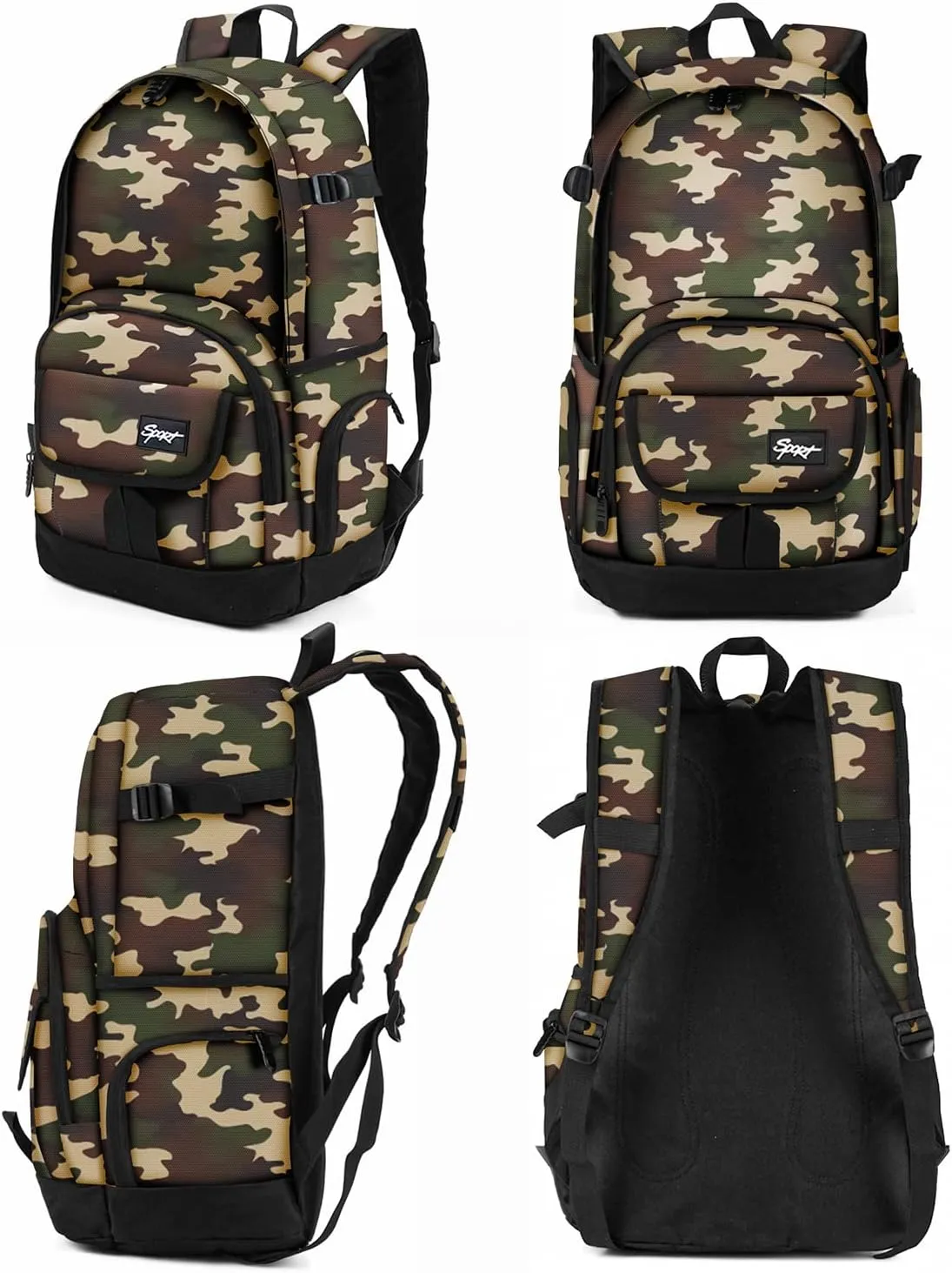 rickyh style School Backpack Travel Bag for Men & Women Lightweight College Back Pack with Laptop Compartmen