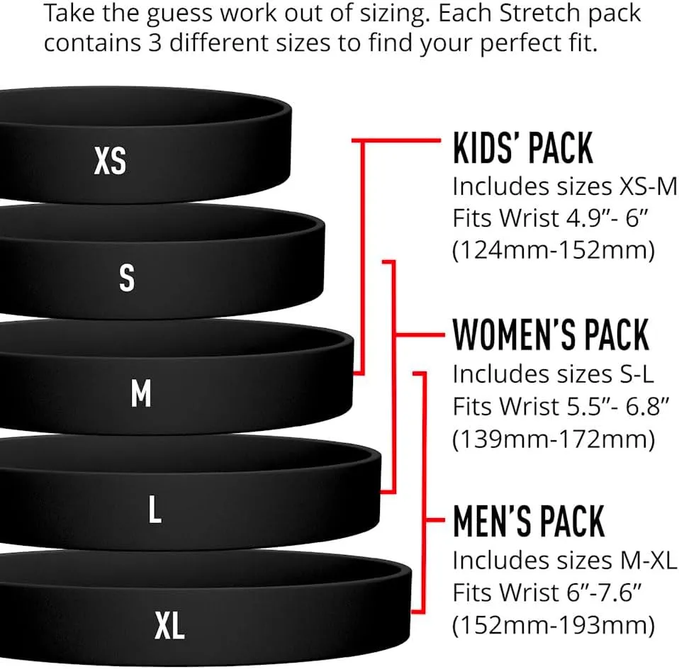 ROAD iD Official Stretch ID Bracelet for Men and Women - Stretchable and Comfy Silicone Bracelets w/Identification, Emergency & Medical Information for Athletes & Travelers (13mm Wide)