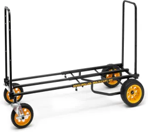 Rock-N-Roller R12RT (All Terrain) 8-in-1 Folding Multi-Cart/Hand Truck/Dolly/Platform Cart/34" to 52" Telescoping Frame/500 lbs. Load Capacity, Black