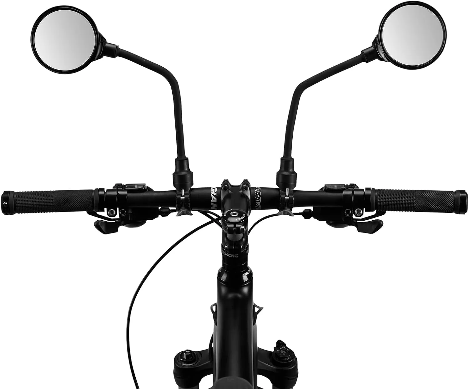 ROCKBROS Bike Mirror Handlebar Mount 360°Rotatable Adjustable Bicycle Rear View Mirror HD Wide Angle Clear Acrylic Convex Safe Bike Mirror for Mountain Road Bike Electric Motorcycle