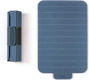 ROLL, Plastic Expandable Cutting Board, Flexible, Portable, Rollable, Space Saving, Nonslip, Everyday Use, Blue-Gray, 1 Count