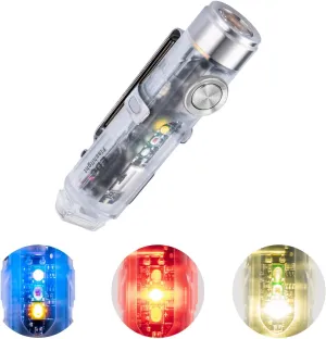 RovyVon 4th Aurora A8 USB-C EDC Flashlight, 90 CRI 5000K, Max 420 Lumen Rechargeable Keychain Light, Momentary On, Lock Mode, Magnet Accessories, for Checking Outdoor(365nm/Red/White)