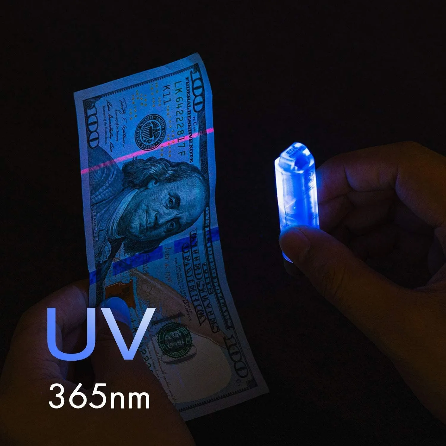 RovyVon 4th Aurora A8 USB-C EDC Flashlight, 90 CRI 5000K, Max 420 Lumen Rechargeable Keychain Light, Momentary On, Lock Mode, Magnet Accessories, for Checking Outdoor(365nm/Red/White)