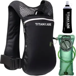 Running Vest Elite Backpack – 5L Hydration Vest with Pockets, Lightweight Water Bottle, Phone Holder, Adjustable Reflective Marathon Trail Running Gear for Men and Women