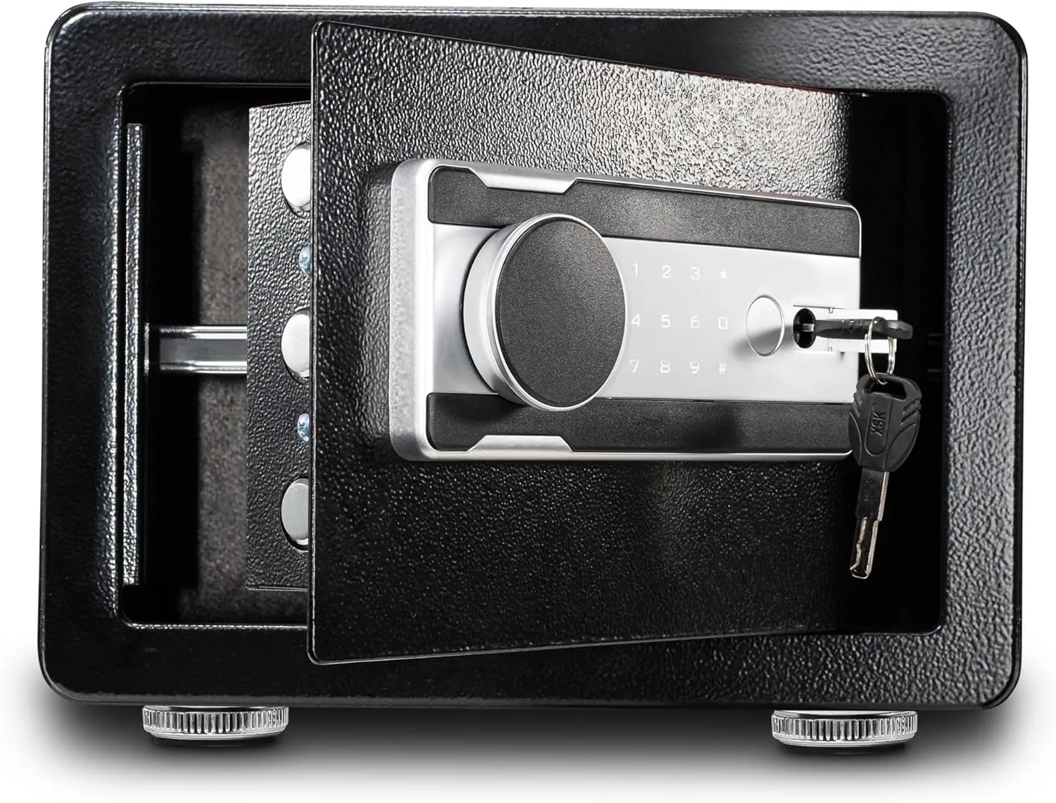 Safe Box, Cajas Fuertes Home Safe with Fireproof Waterproof Bag, Keypad, Security Safes for Documents, Jewelry, Money, Firearms & Medicine, Cabinet Safes with Key & Pass Code - 0.8 Cu Ft