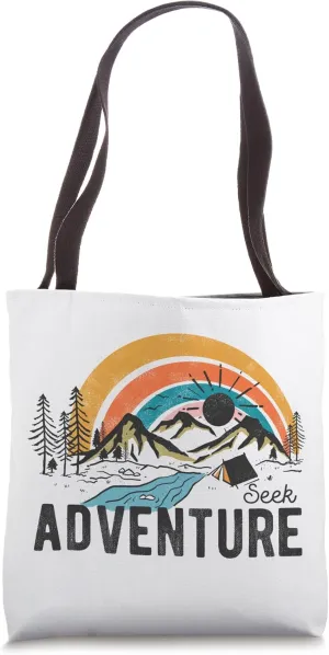 Seek Adventure - Hiking - Camping Tote Bag