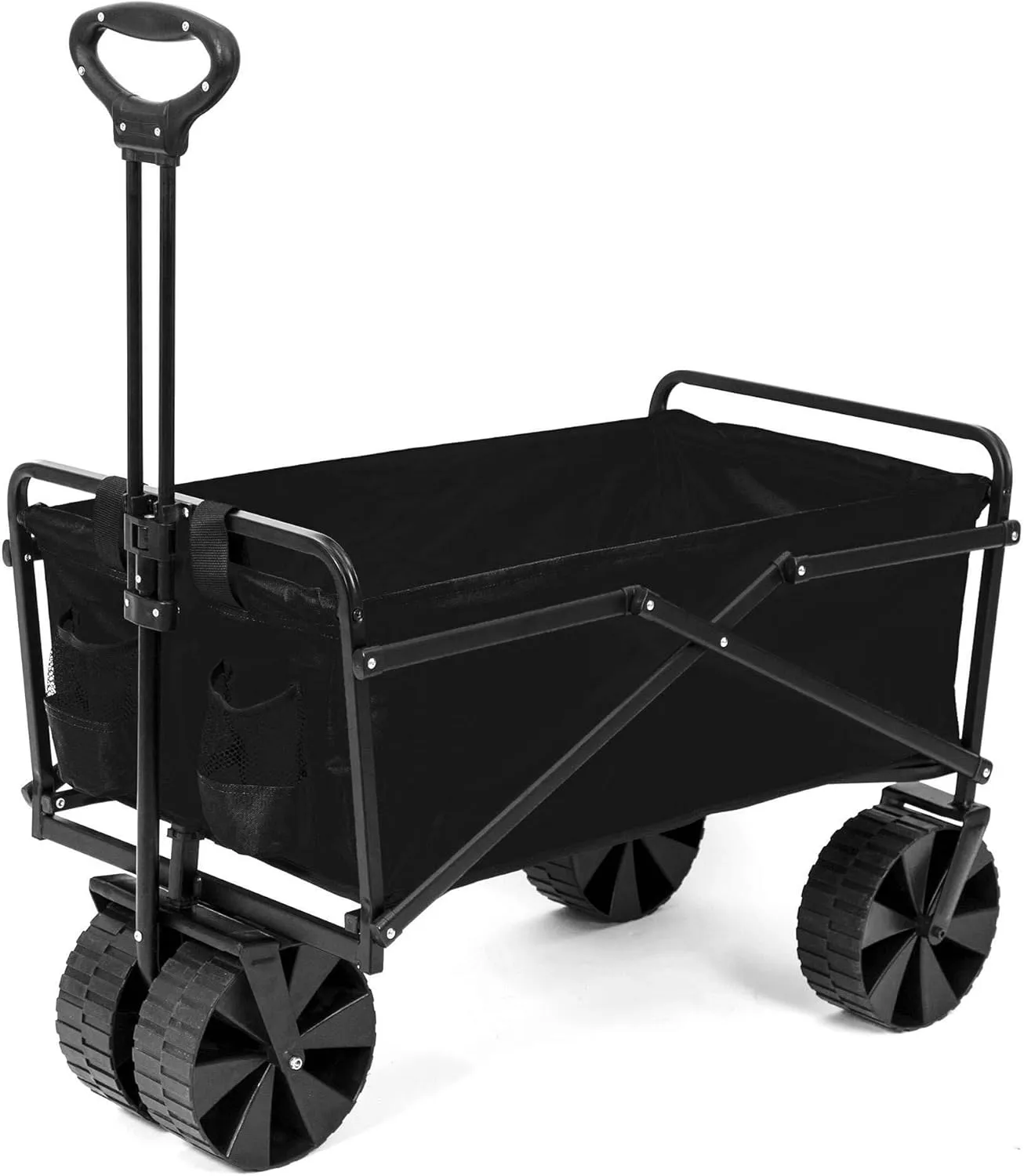 Seina Collapsible Steel Frame Outdoor Utility Wagon Cart, 2 Pack