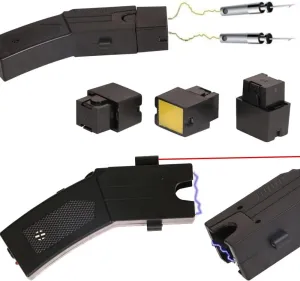 Self-Defense Heavy Duty Stun Gun for Men & Women,16 Foot Range, LED Flashlight,Safety Switch