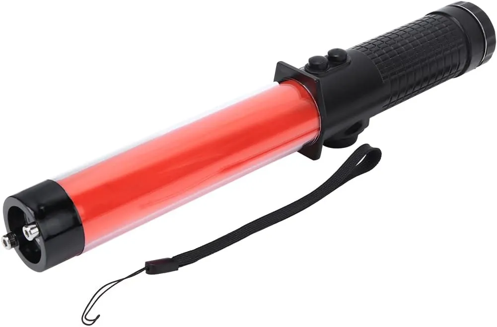 Sempoda Outdoor Emergency SOS Warning Signal Light, Red Light Flashing Warning Flashlight, Sound Enabled for Field Survival Assistance