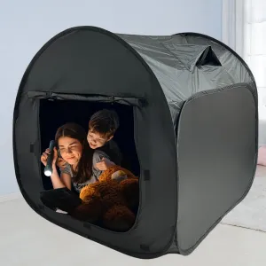 Sensory Tent for Kids & Adults with CPC Certification - Large Size 47x47x47in Sensory Calm Corner Helps Autism, ADHD, SPD Children Relax, Reduce Anxiety - Pop-up Blackout Hideout Play Tent