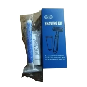 Shave Kit in Bulk Twin Blade Razors with Protective Cap,Disposable Razors in Bulk Shaving Cream for Hotel, Airbnb, Homeless, Shelter, Camping and Travel (30)