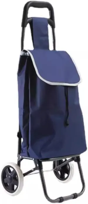 Shopping Trolley Cart Foldable Shopping Trolley Bag with Wheels Large Reusable Cloth Hand Tote Supermarket Pull Cart Bag Shopping Cart
