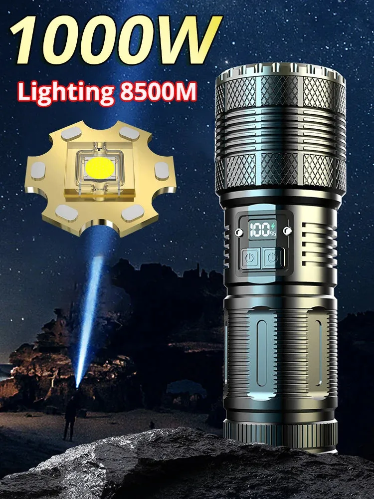 Shot Long-Range Tactical Zoom Flashlight – 12000000 Lumens