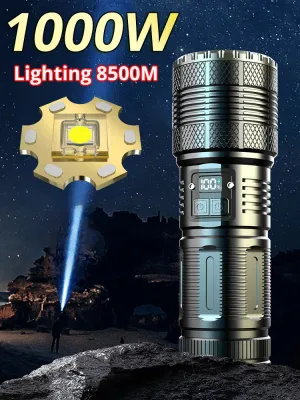 Shot Long-Range Tactical Zoom Flashlight – 12000000 Lumens