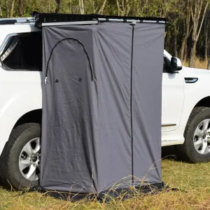 Shower Tent for Cars, Car Side Privacy Shelter Bathroom Outdoor Changing Room, Vehicle Awning Shower Room for SUV Truck, Portable Toilet Shower Tents, Easy to Assemble (Grey 196X94X84cm)