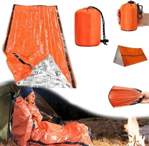 Sierra Madre Emergency Sleeping Bag, Pocket Size Emergency Sleeping Bag, Portable Thermal Sleeping Bag, Windproof, Waterproof & Thermal, for Camping, Hiking, Outdoor