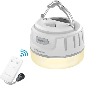 Siivton Camping Lights, Rechargeable Camping Lantern with Remote & Power Bank 6400, LED Tent Light Ultra Bright for Camping, Hurricane Emergency Kits