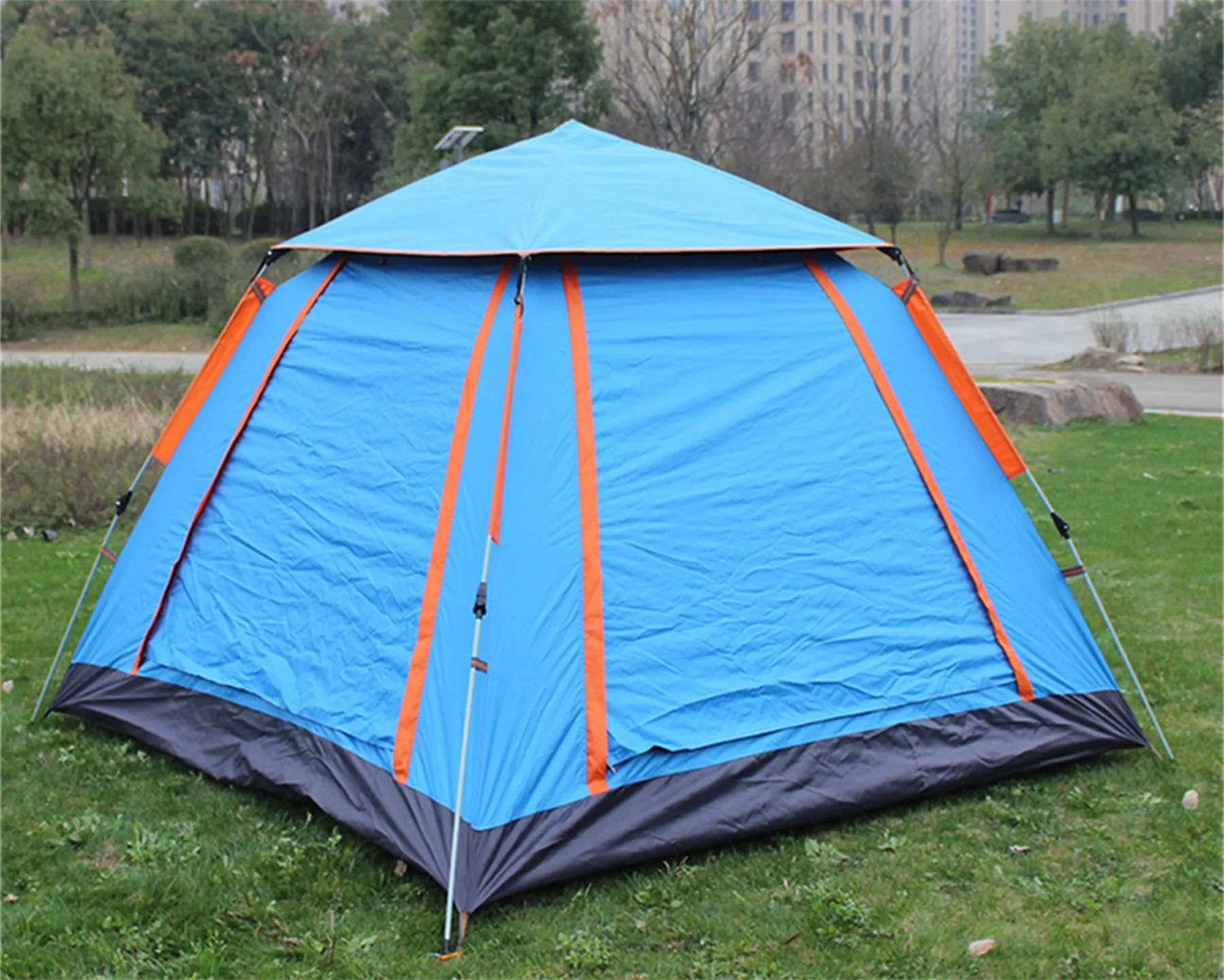 Single layer 2-3 person automatic tent
