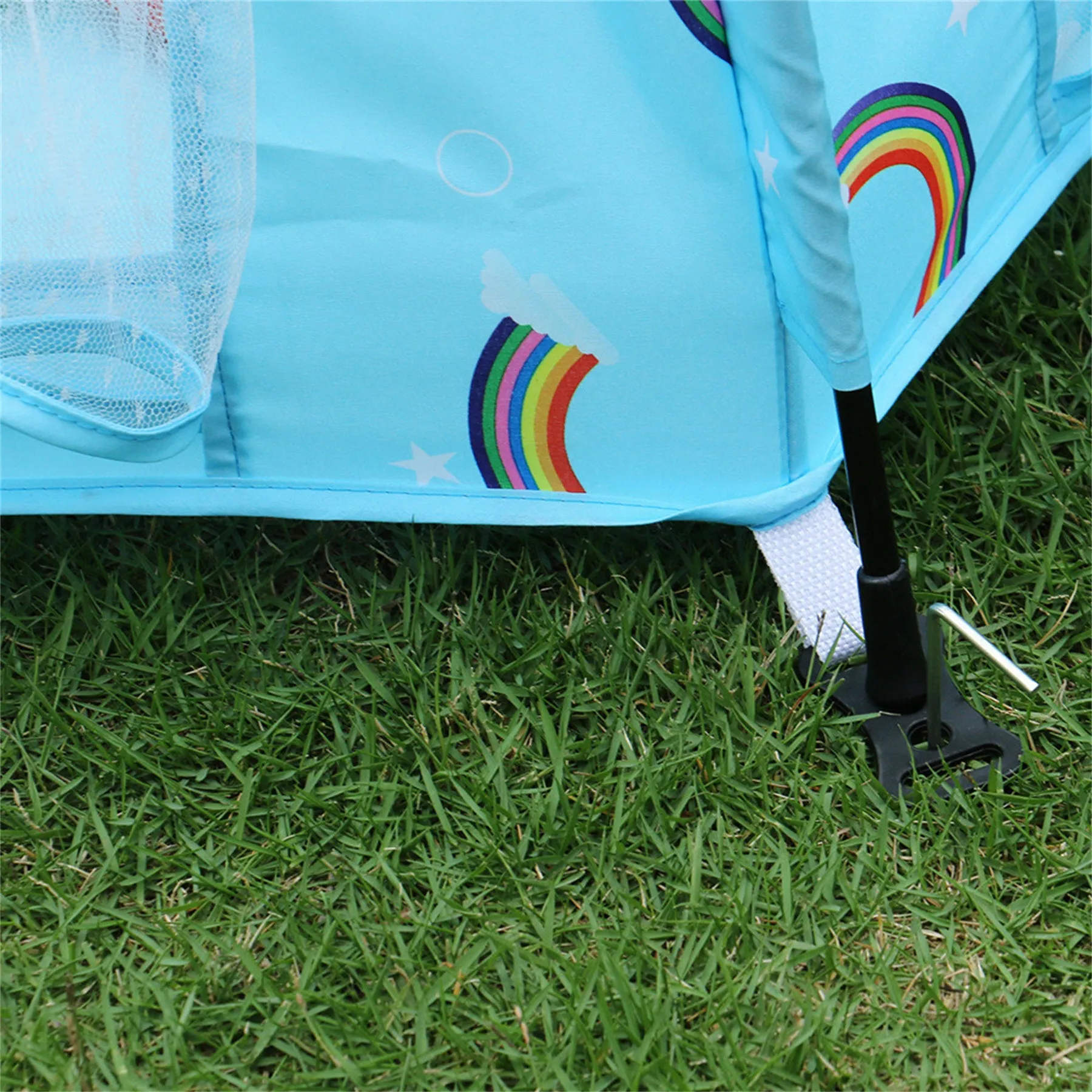 Single layer 2-3 person children's folding tent