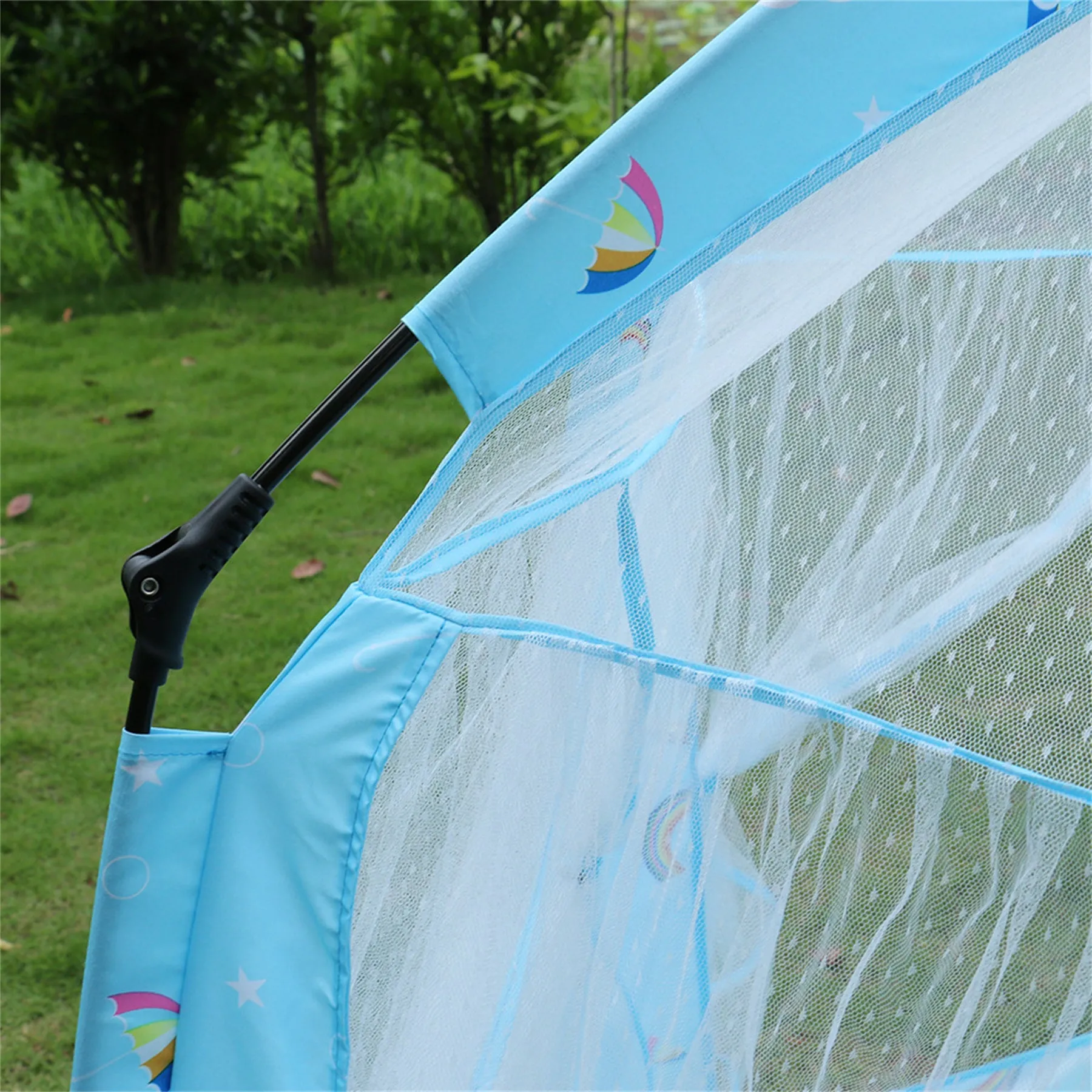 Single layer 2-3 person children's folding tent