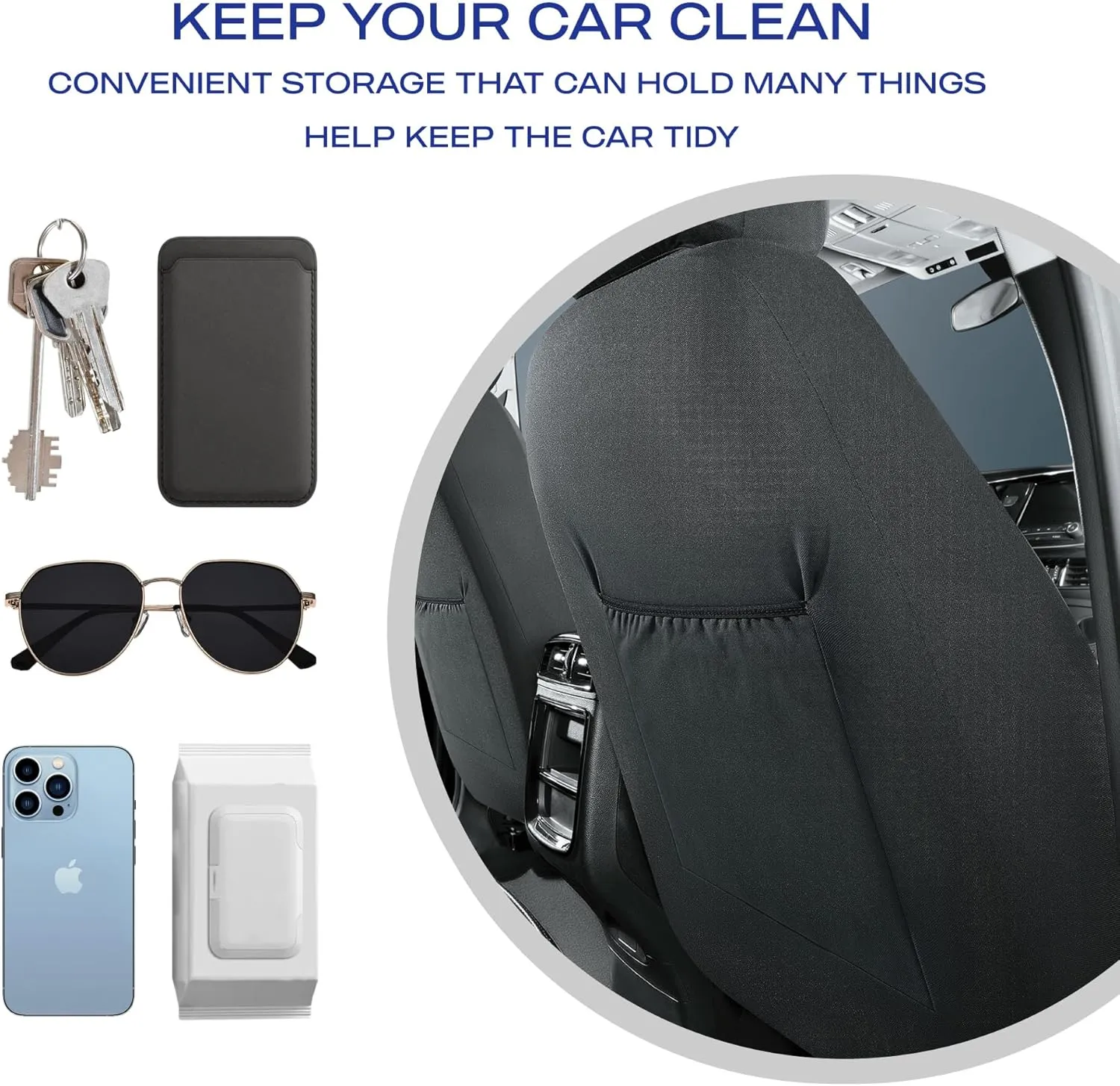 Skechers Car Seat Covers,Luxury Faux Leather Seat Covers,Waterproof Anti Slip Car Seat Protector Front Seats,Car Accessories Airbag Universal Fit for Most Cars,Vans,Trucks,SUV,Grey