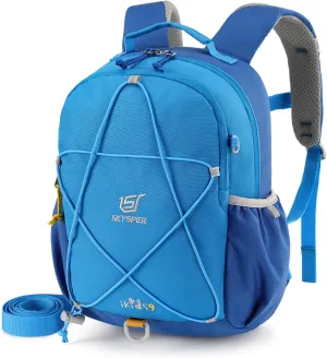SKYSPER Toddler Backpack with Leash for Boys Girls Kids Travel Backpack Preschool Kindergarten Backpack for Outdoor Day Trips(Sky Blue)
