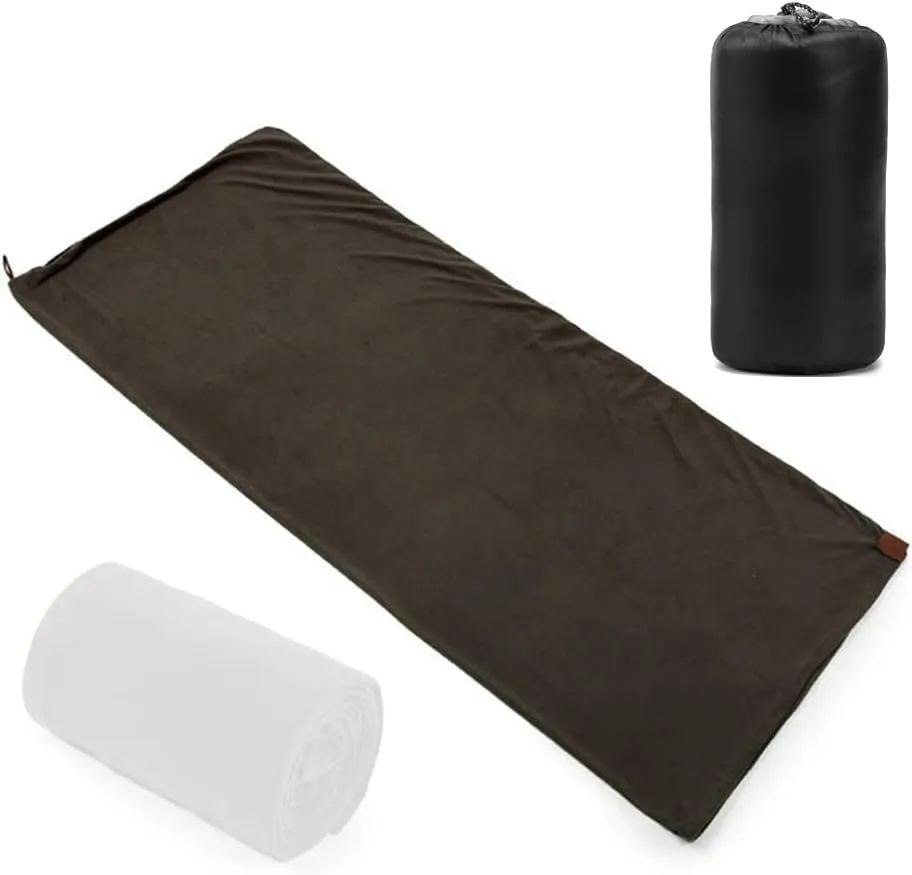 Sleeping Bags,YIWENG Outdoor Sleeping Bags Portable Emergency Sleeping Bag Light-Weight Fleece Sleeping Bag for Camping Travel Hiking