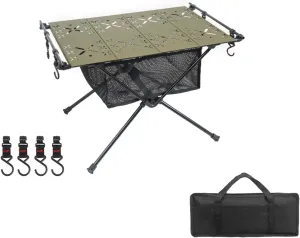 Small Outdoor Folding Tables Portable Desk Camp Tables Compact Camping Desk Utility Folding Tables