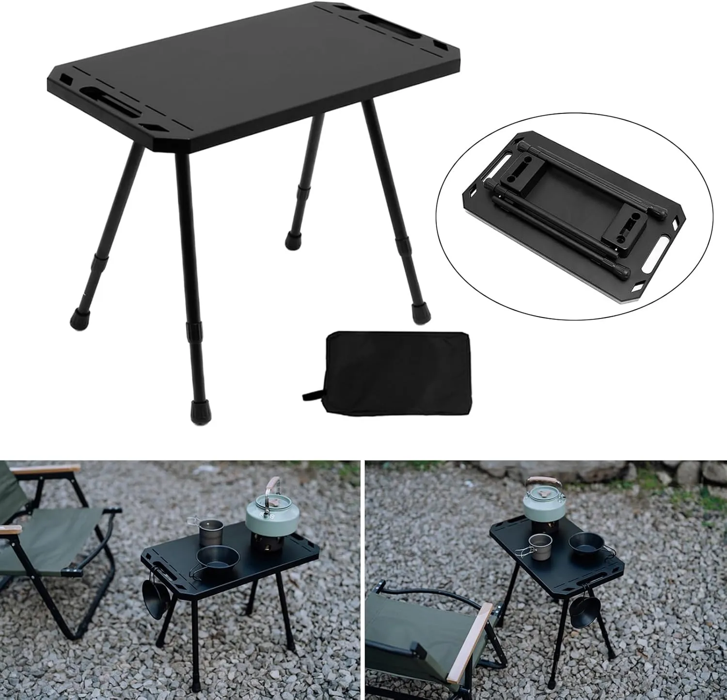 Small Outdoor Folding Tables Portable Desk Camp Tables Compact Camping Desk Utility Folding Tables