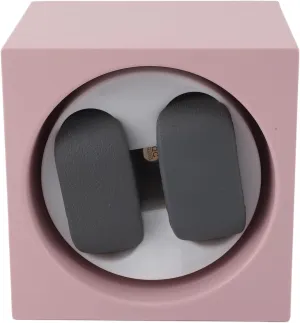 Smart Watch Winder, Avoid Magnetism Automatic Watch Winder 2 Speeds Adjustable Battery Powered Multipurpose for Double (Pink)