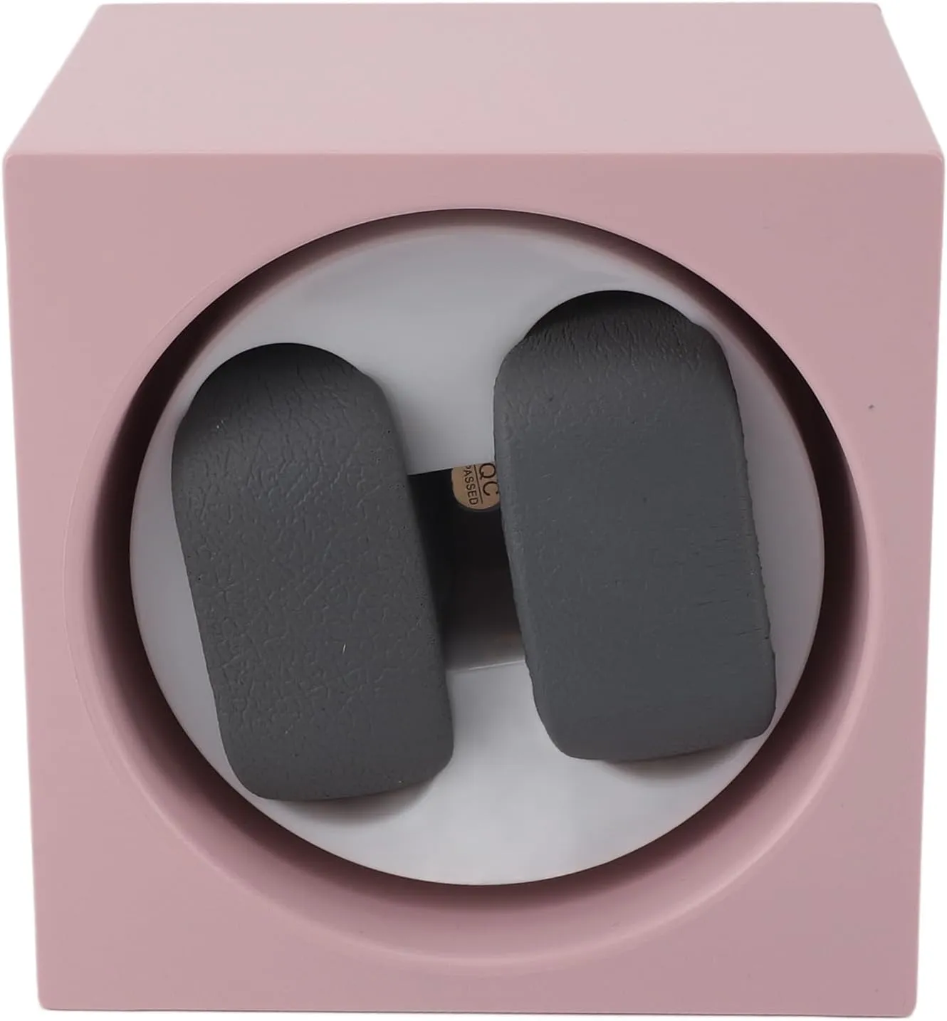 Smart Watch Winder, Avoid Magnetism Automatic Watch Winder 2 Speeds Adjustable Battery Powered Multipurpose for Double (Pink)