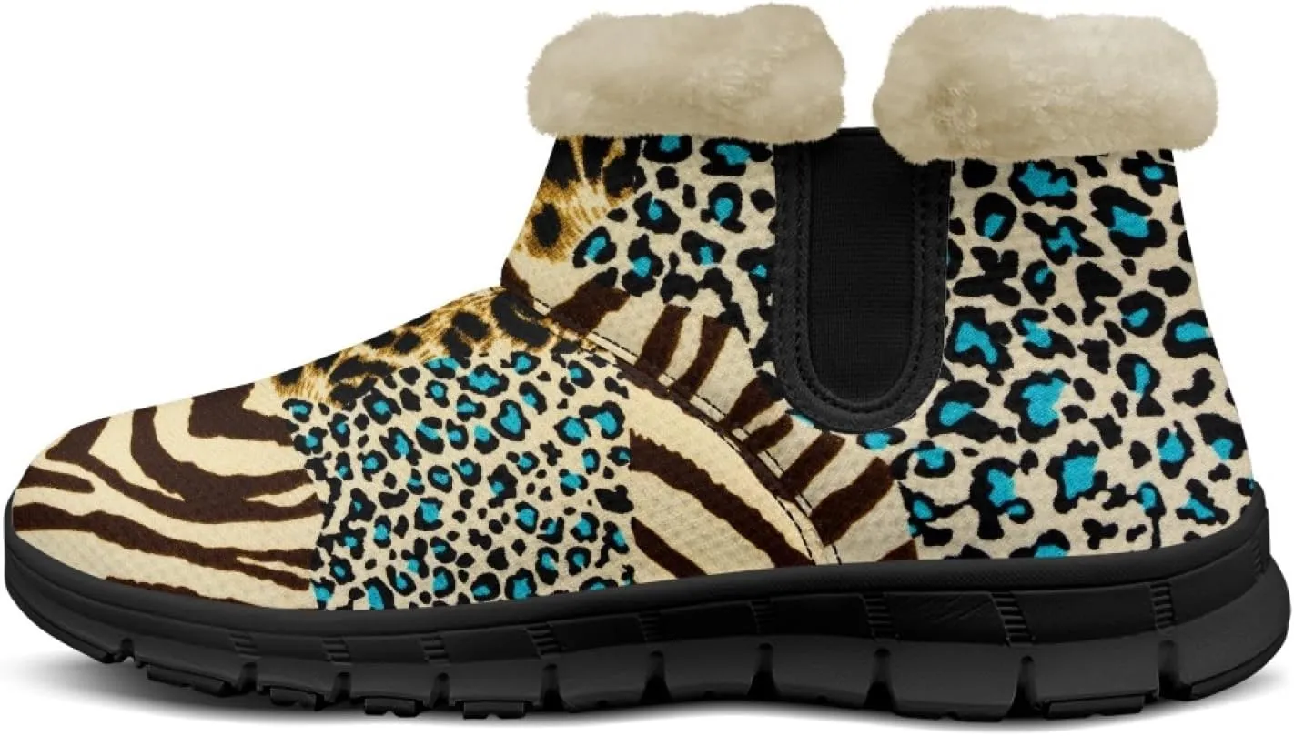 Snow Boots for Women -Fashion Winter Warm Snow Boots Anti-Slip outdoor Furry bootie for men women