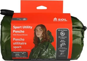 SOL Sport Utility Poncho, Green