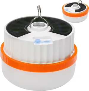 Solar-Powered Camping Lantern, 50W/100W Emergency Light with USB-C & Hook Design
