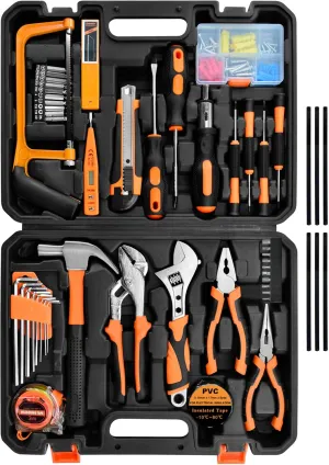 SOLUDE Tool Set,148-Piece Home Repair Tool Kit for Men Women College Students,Household Basic Hand Tool Sets with Case for Home Maintenance and DIY Projects