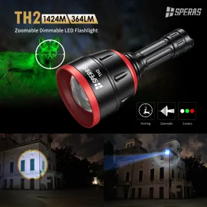 SPERAS TH2 Zoomable Tactical Flashlight