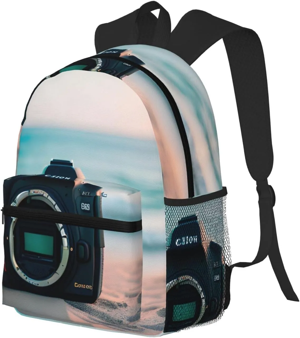 SSIMOO Summer Beach Print Trendy Leisure Backpack Your Ideal Travel Companion,A Must-Have For Outdoor Travels, SB-122