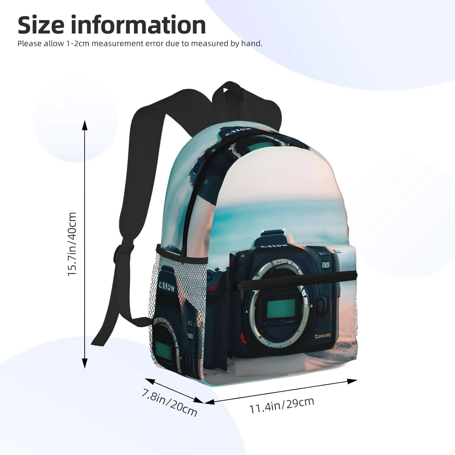 SSIMOO Summer Beach Print Trendy Leisure Backpack Your Ideal Travel Companion,A Must-Have For Outdoor Travels, SB-122